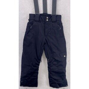 Millennium Three M3 Timber Snow Pants Boys Small Black Ski Snowboard Suspenders